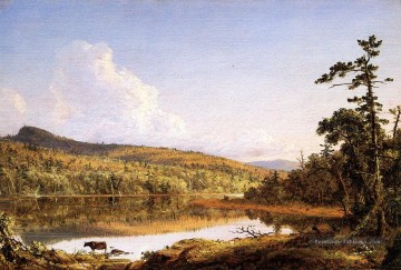  Hudson Peintre - Lac du Nord paysage Fleuve Hudson Frederic Edwin Church